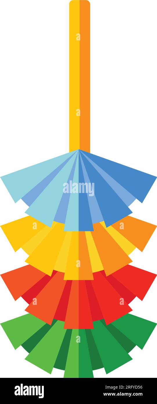 Colorful dust brush vector icon Stock Vector