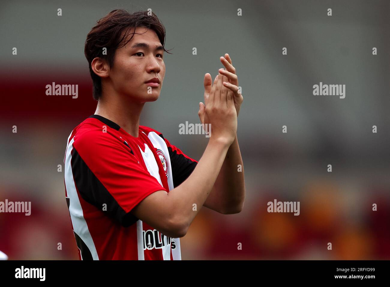 Brentford's Kim Ji-Soo after the pre-season friendly match at the Gtech Community Stadium, London. Picture date: Saturday August 5, 2023. Stock Photo