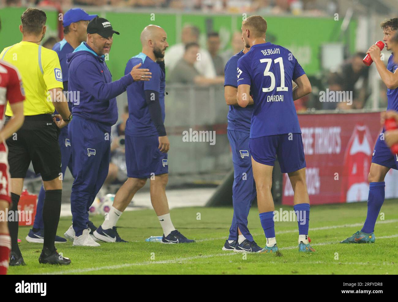 Berlin, Germany. 17th Apr, 2023. Soccer, Bundesliga, Hertha BSC, press  conference. Newly appointed head coach Pal Dardai speaks at a press  conference. Credit: Andreas Gora/dpa/Alamy Live News Stock Photo - Alamy