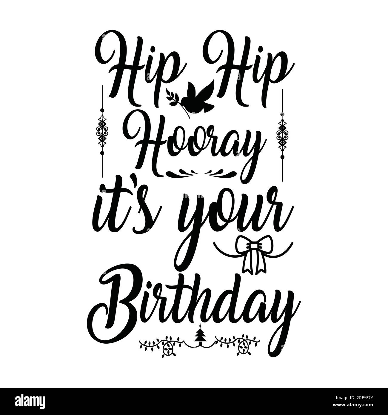 Hip hip hooray it's your birthday, typography t shirt design, tee print