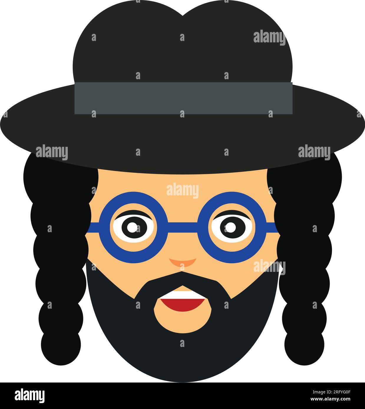 Portrait of orthodox Jew Stock Vector Image & Art Alamy