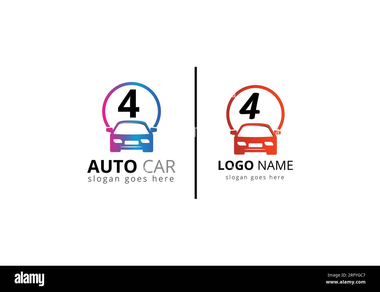 Abstract Car Logo On Letter 4 Sign Symbol For Automotive Company Stock abstract-car-logo-on-letter-4-sign-symbol-for-automotive-company-stock