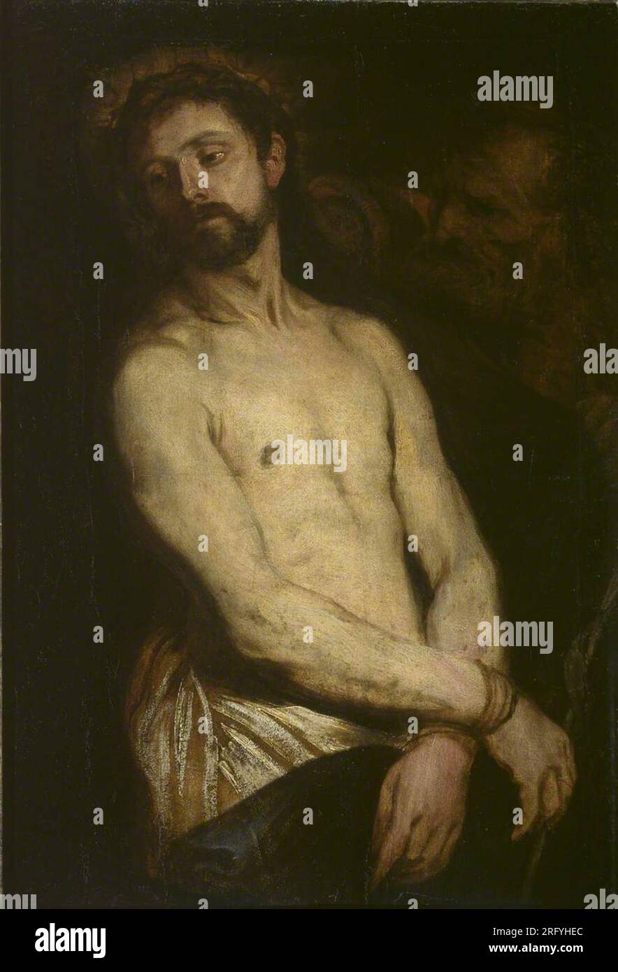Man of Sorrows – Ecce Homo circa 1625 by Anthony van Dyck Stock Photo