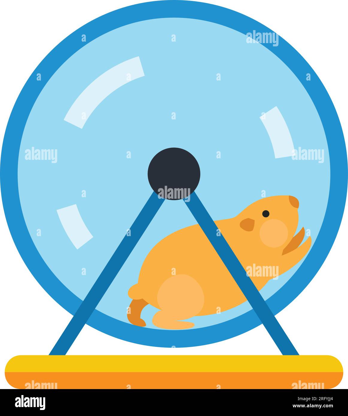 Hamster in wheel icon Stock Vector Image & Art Alamy