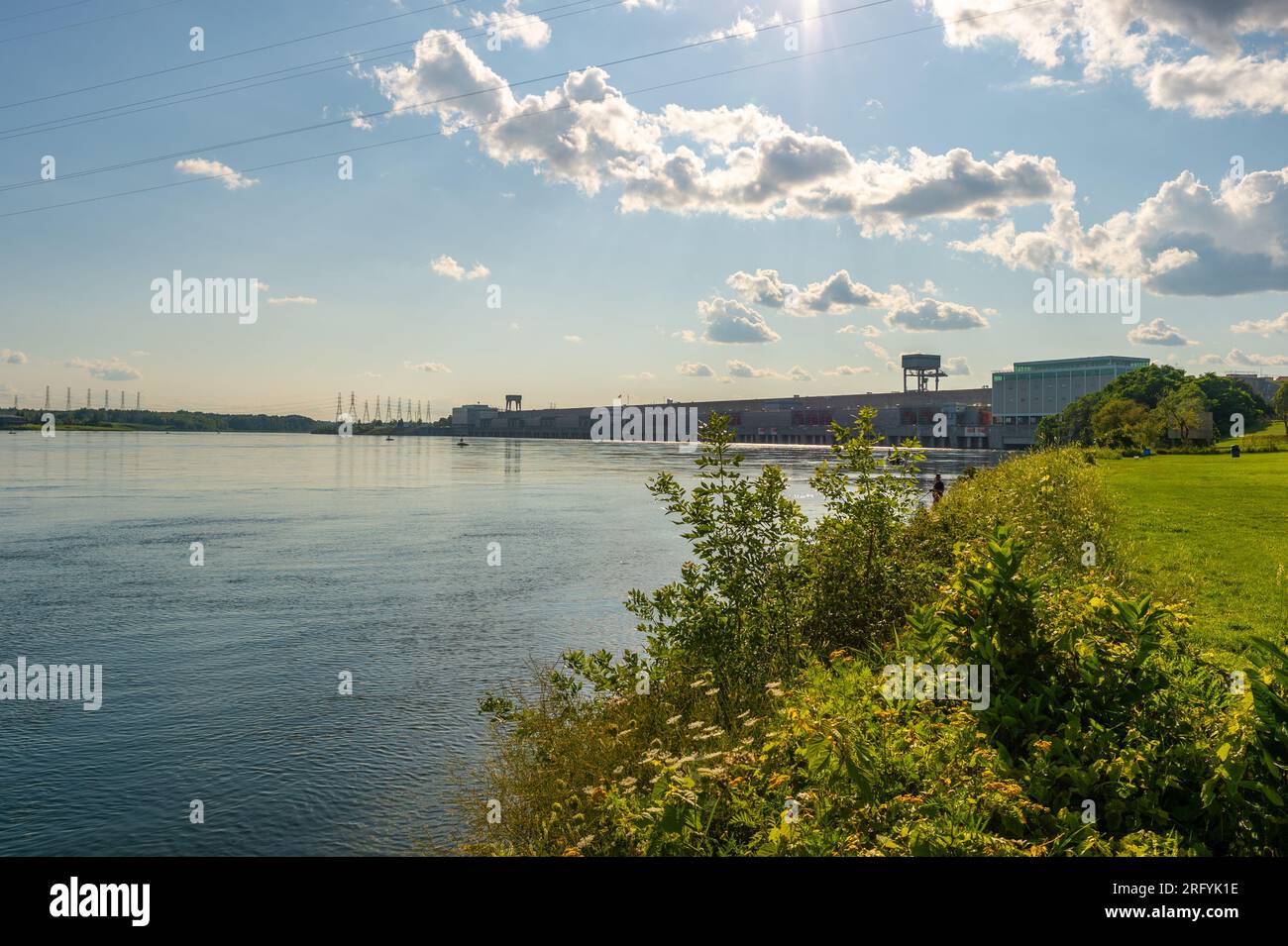 The Moses Sanders Power Dam, Cornwall, Ontario, Canada Stock Photo Alamy