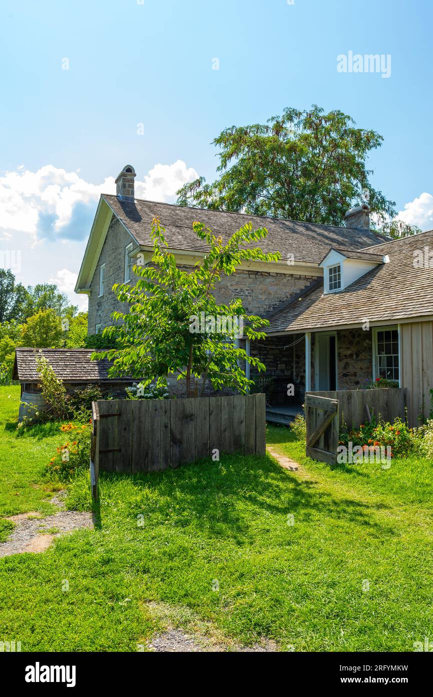 The Loucks Farm represents a typical progressive farm of the 1860s. It