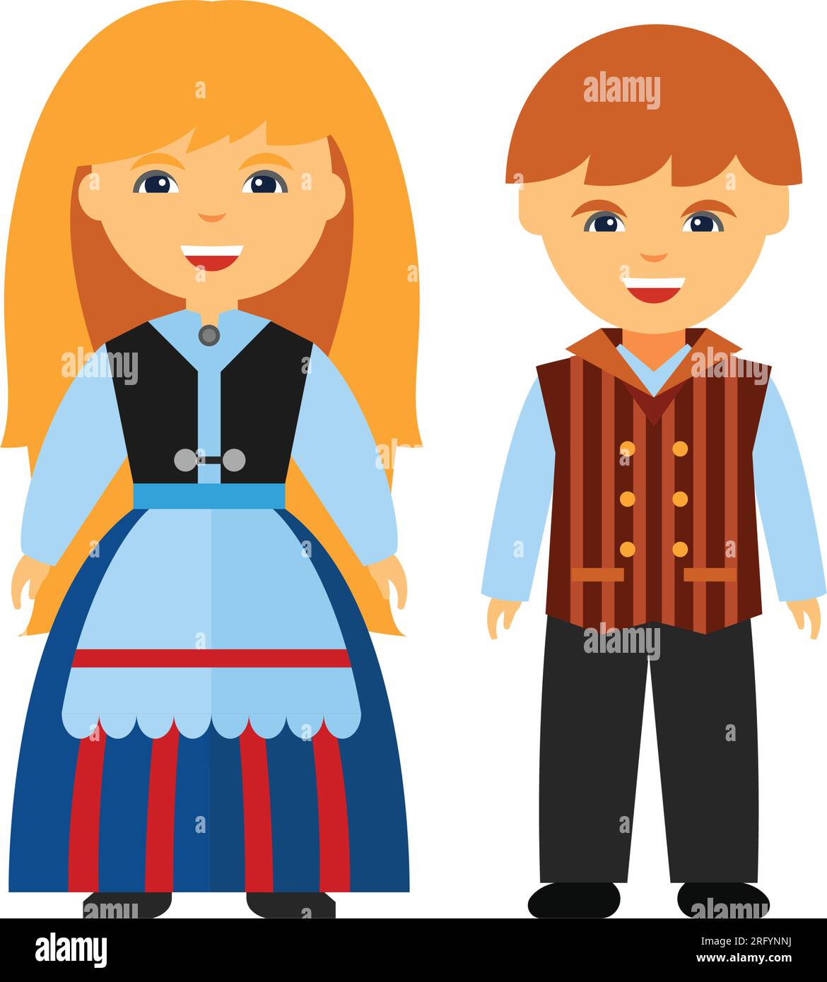 Happy Finns In National Dress Icon Stock Vector Image Art Alamy dirndl-traditional-dress-germany-love-this-look-especially-with-the