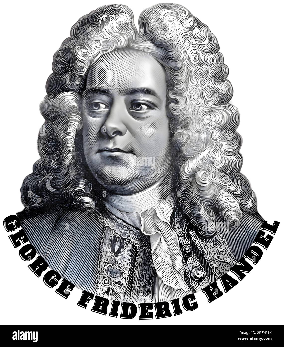 Frideric Handel, Friedrich Händel Stock Vector Image & Art