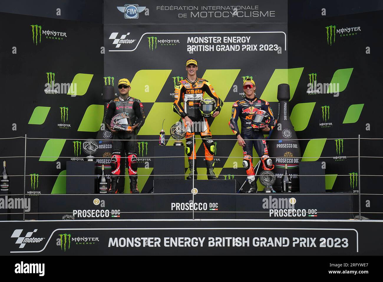 Silverstone, UK. 06th Aug, 2023. Races of MotoGP Monster Energy British Grand Prix at Silverstone Circuit. August 06, 2023 In picture: Moto2™ Fermin Aldeguer, Aron Canet and Pedro Acosta Carreras del Gran Premio Monster Energy de MotoGP de Gran Bretaña en el Circuito de Silverstone, 06 de Agosto de 2023 POOL/ MotoGP.com/Cordon Press Images will be for editorial use only. Mandatory credit: © MotoGP.com Credit: CORDON PRESS/Alamy Live News Stock Photo