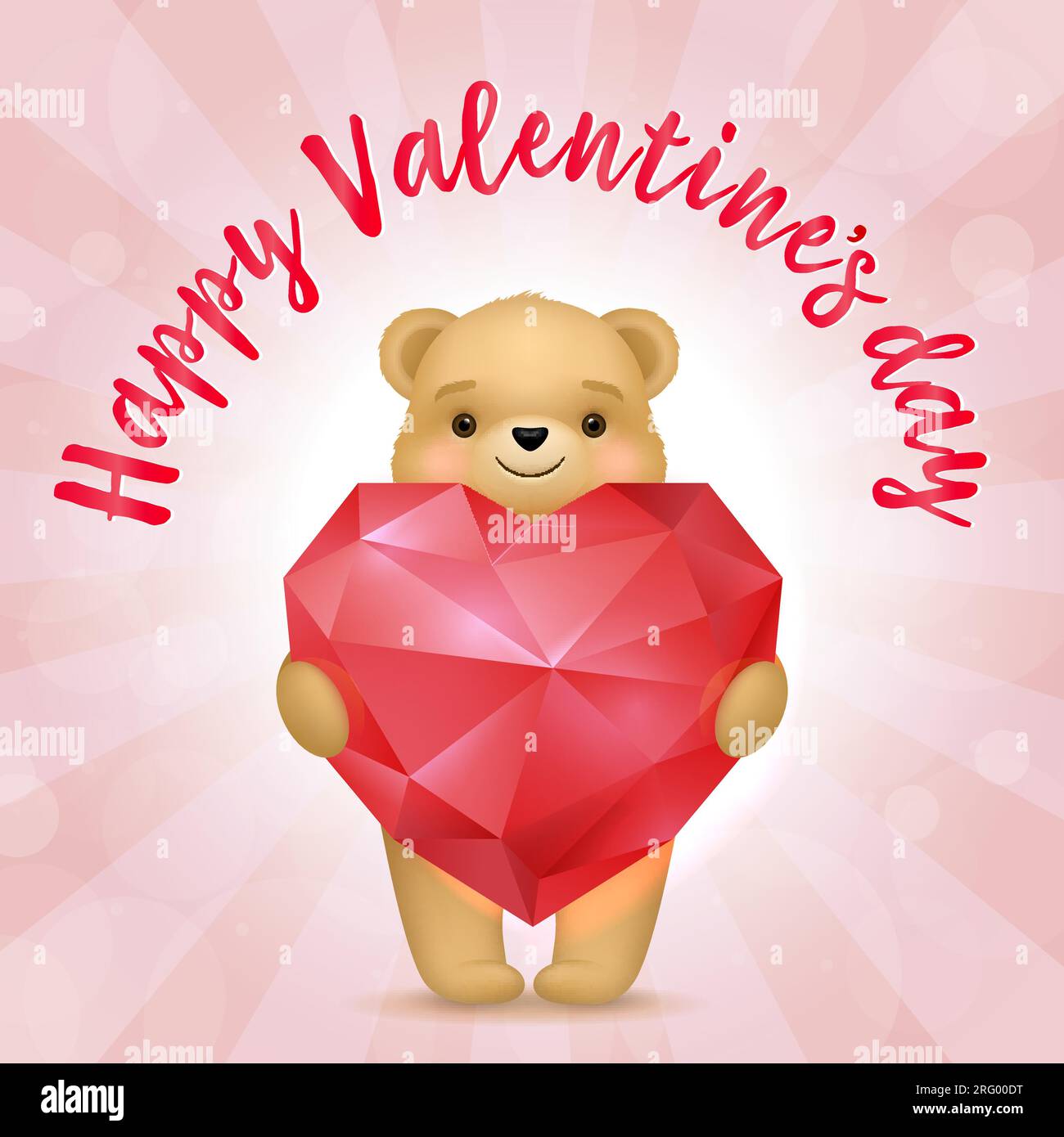 Happy store valentines bear