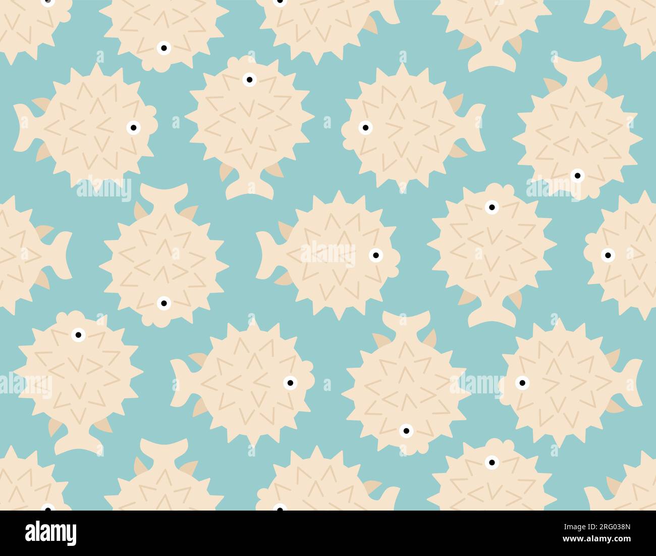 Spotted Puffer pattern seamless. Baby fabric texture Stock Vector Image &  Art - Alamy