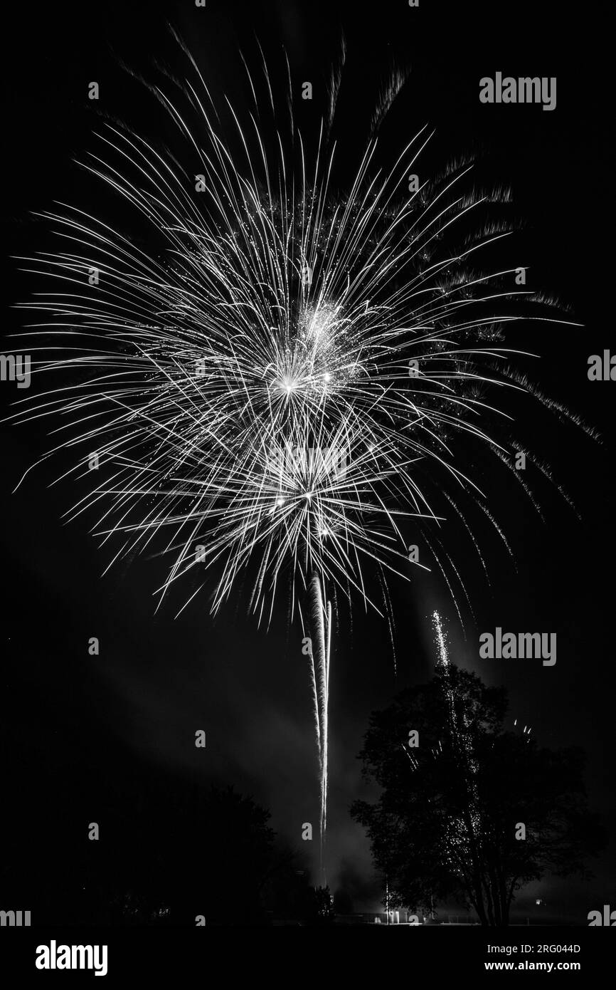 Fireworks going off in Joplin, Missouri on July 4, 2018 Stock Photo Alamy