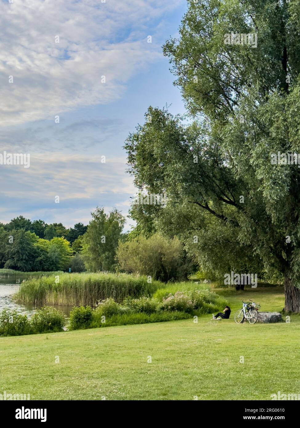 The popular "Britzer garden" (Britzer Garten), Berlin Germany Stock