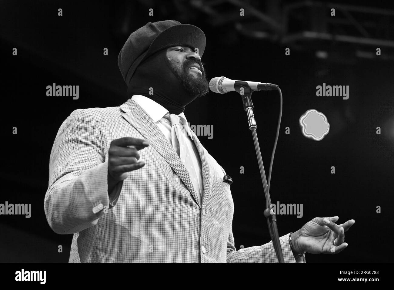 GREGORY PORTER SINGS on the Jimmy Lyons stage during the 59th MONTEREY