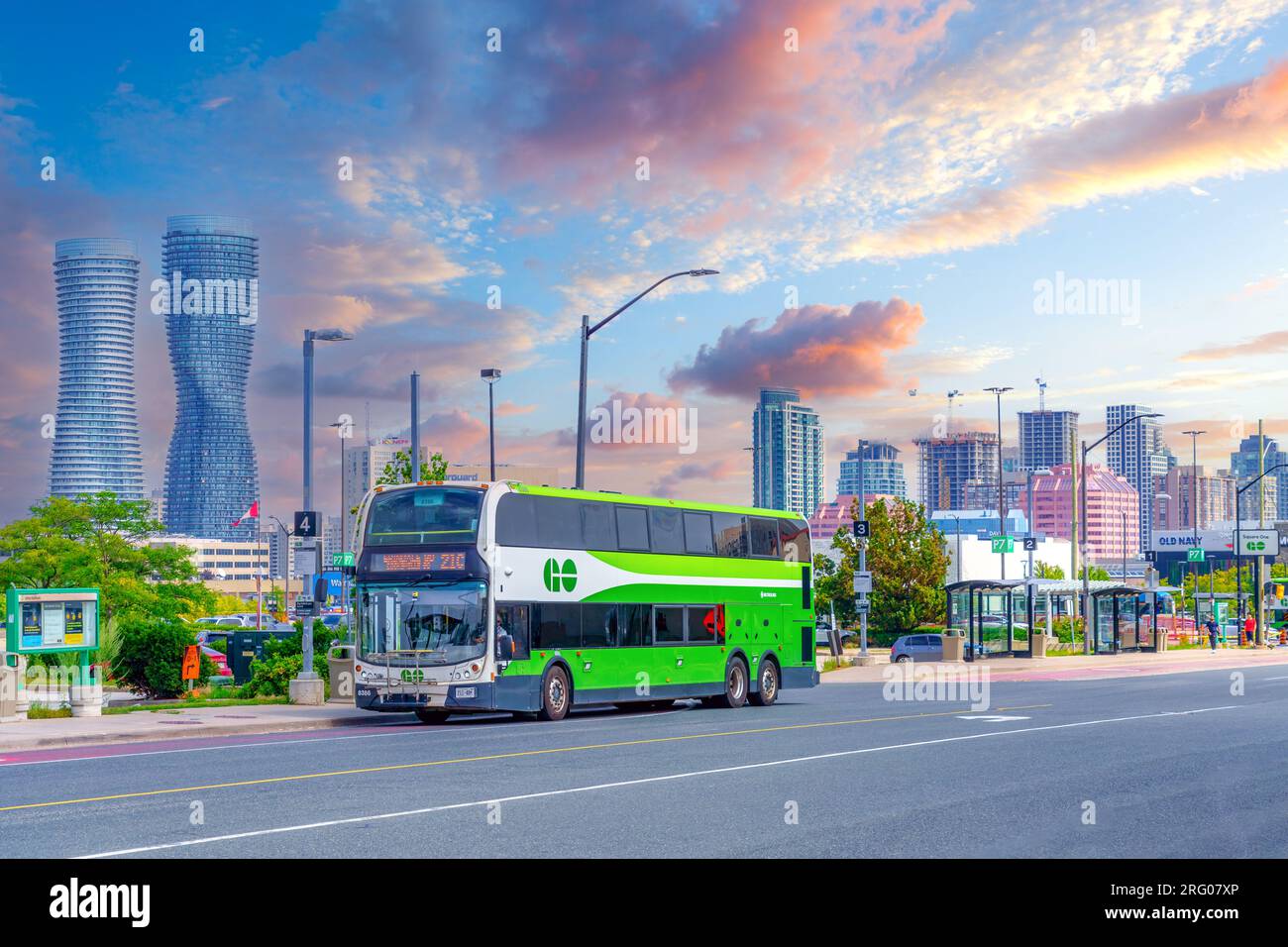 Go Bus or Omnibus, Mississauga, Canada Stock Photo