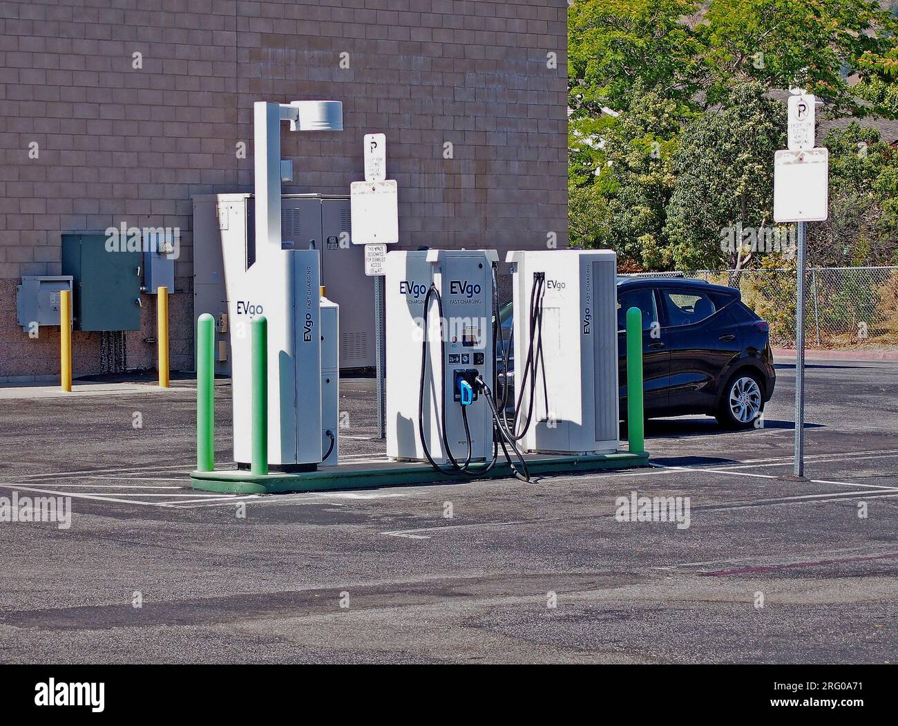 2023 Chevrolet Bolt EUV, electric vehicle charging in California Stock Photo