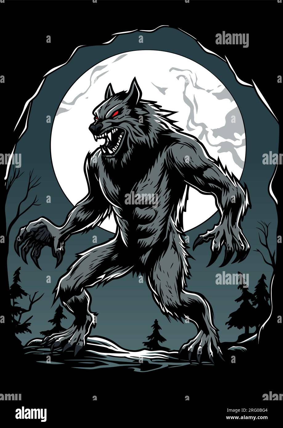 Werewolf Stock Vector Images - Alamy