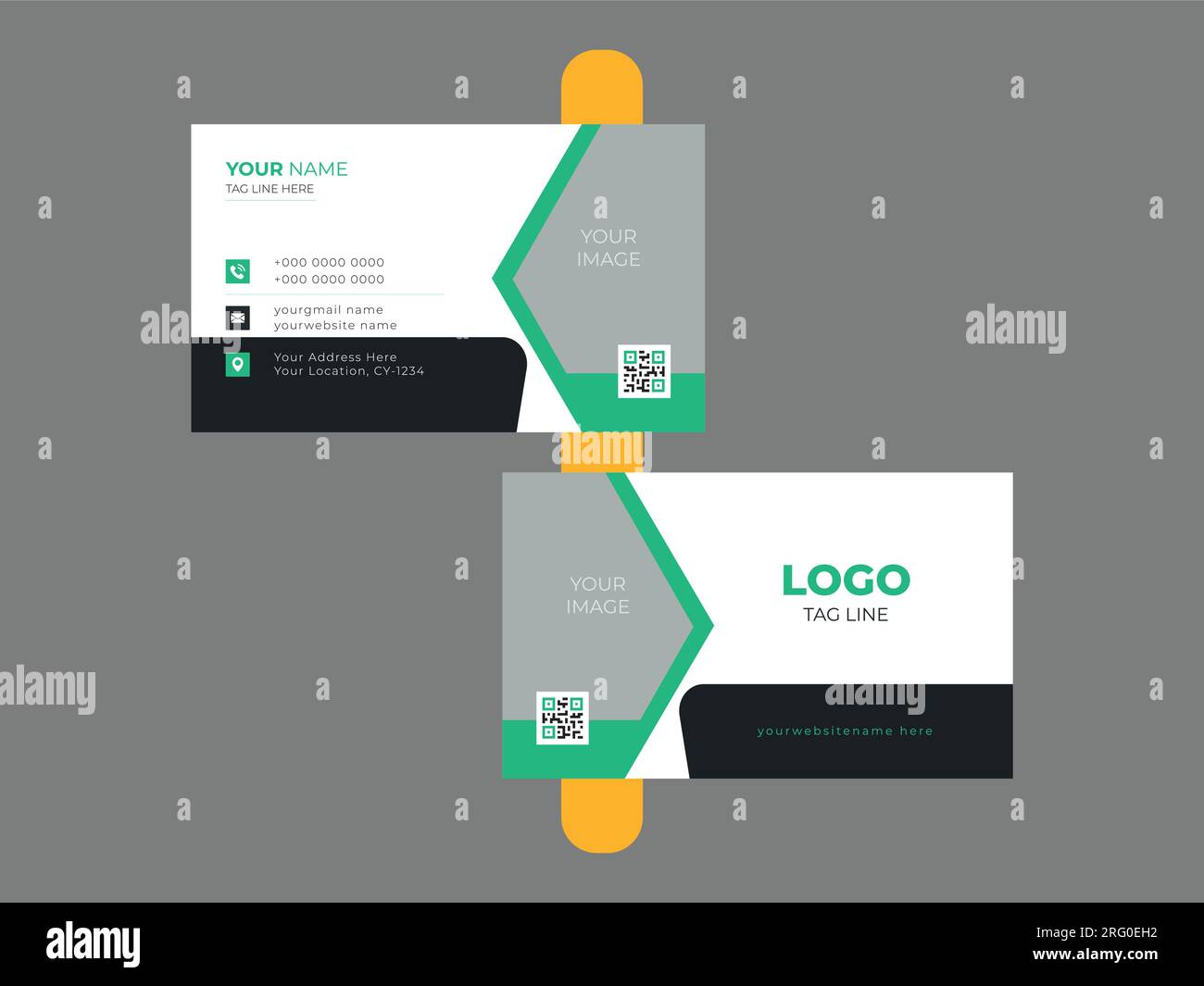 Modern Creative and Clean Business Card Template Stock Vector