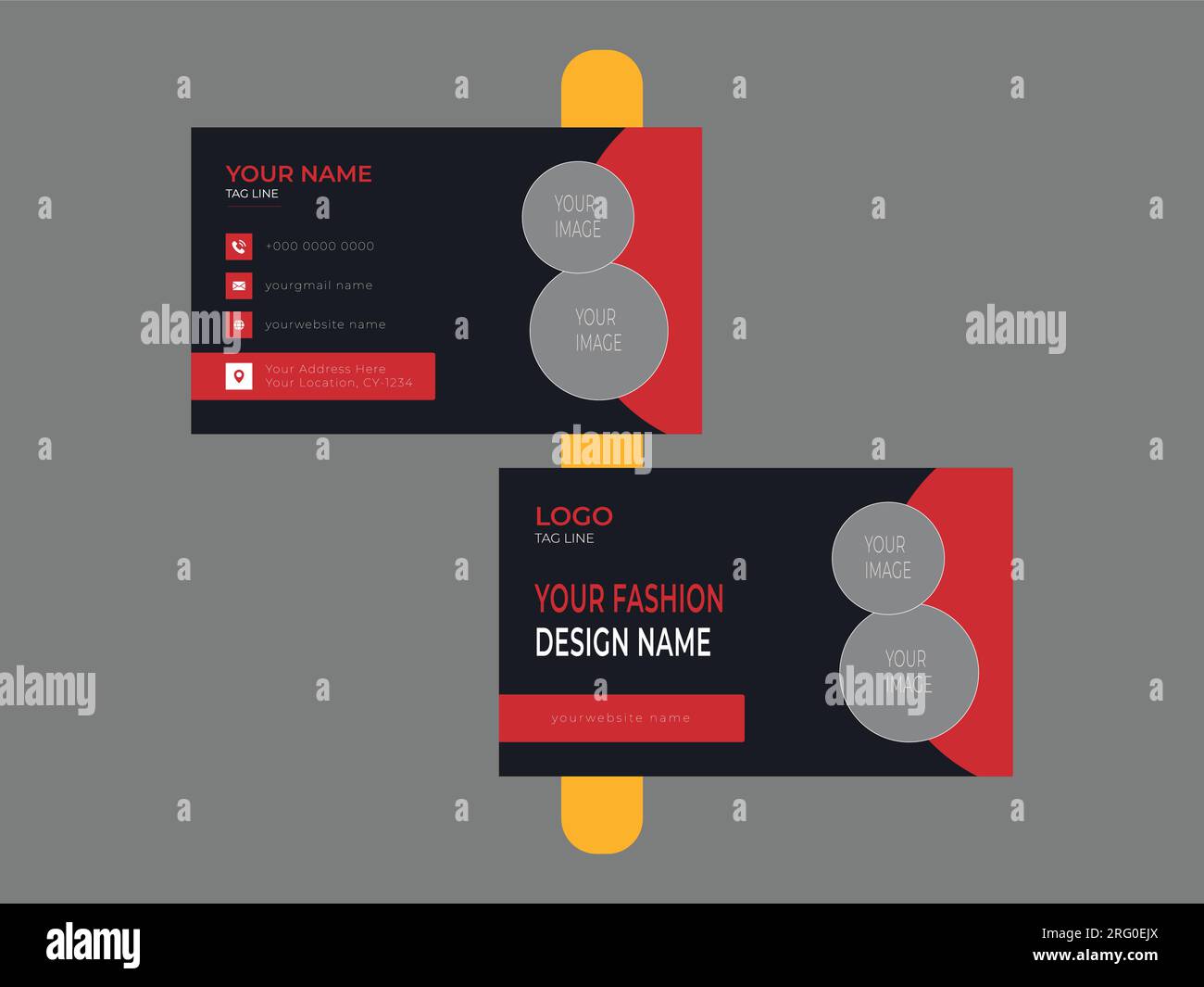 Modern Creative and Clean Business Card Template Stock Vector