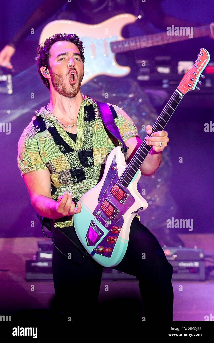 Kevin Jonas of the Jonas Brothers performs during the 2023 WiLD 94.9