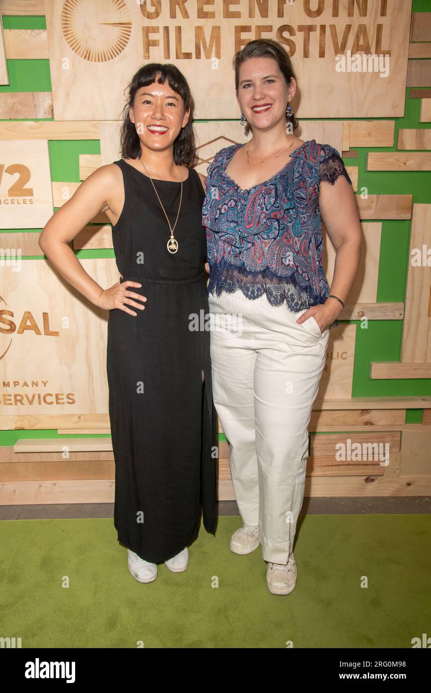 New York, New York, USA. 6th Aug, 2023. (NEW) 2023 Greenpoint Film Festival. August 6, 2023, New York, New York, USA: Anne Hu and Gilana Lobel attend the 2023 Greenpoint Film Festival at The Boiler at ELM, Greenpoint on August 6, 2023 in the Brooklyn borough of New York City. (Credit: M10s/TheNews2) (Foto: M10s/Thenews2/Zumapress) (Credit Image: © M10s/TheNEWS2 via ZUMA Press Wire) EDITORIAL USAGE ONLY! Not for Commercial USAGE! Stock Photo