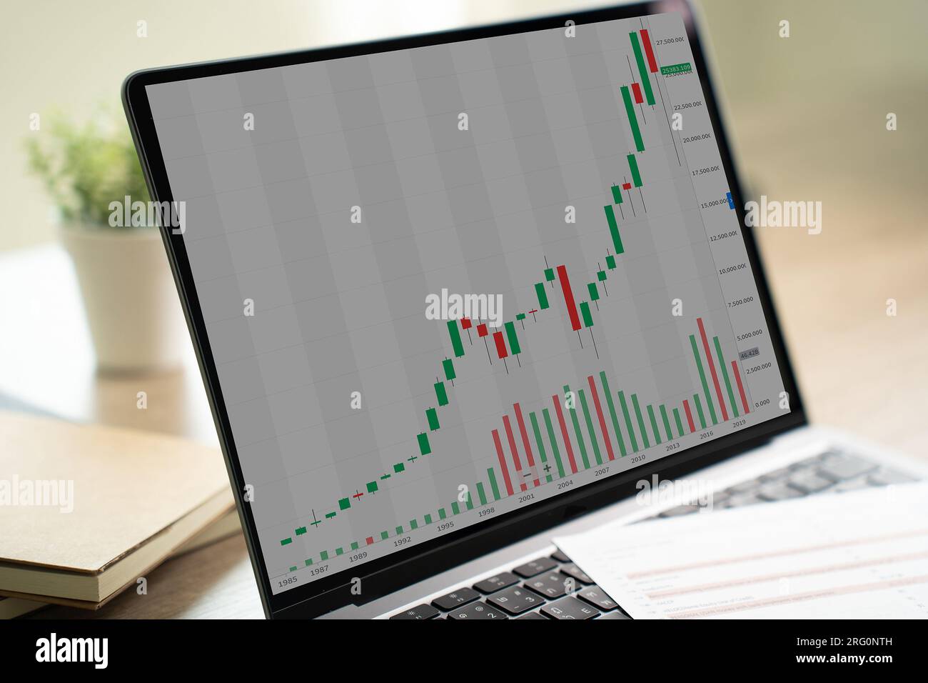 work hard Data Analytics Statistics Information Business Technology. Stock Photo