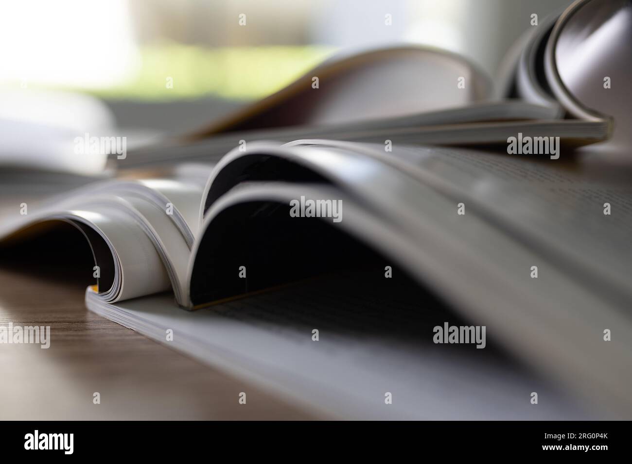 Magazines de publication Newspaper stack of magazines publication