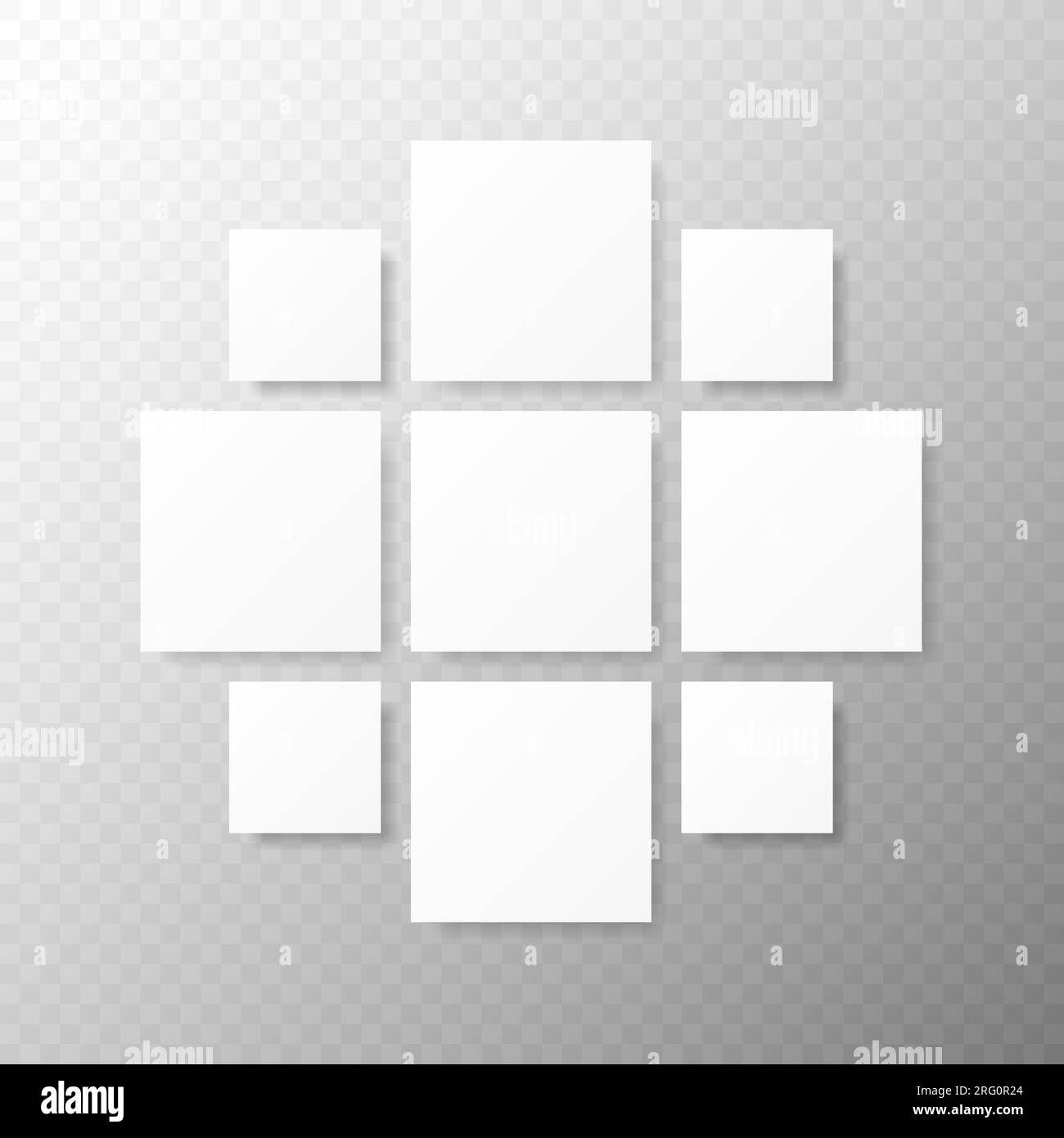 Templates collage frames for photo or illustration. Montage photo frame