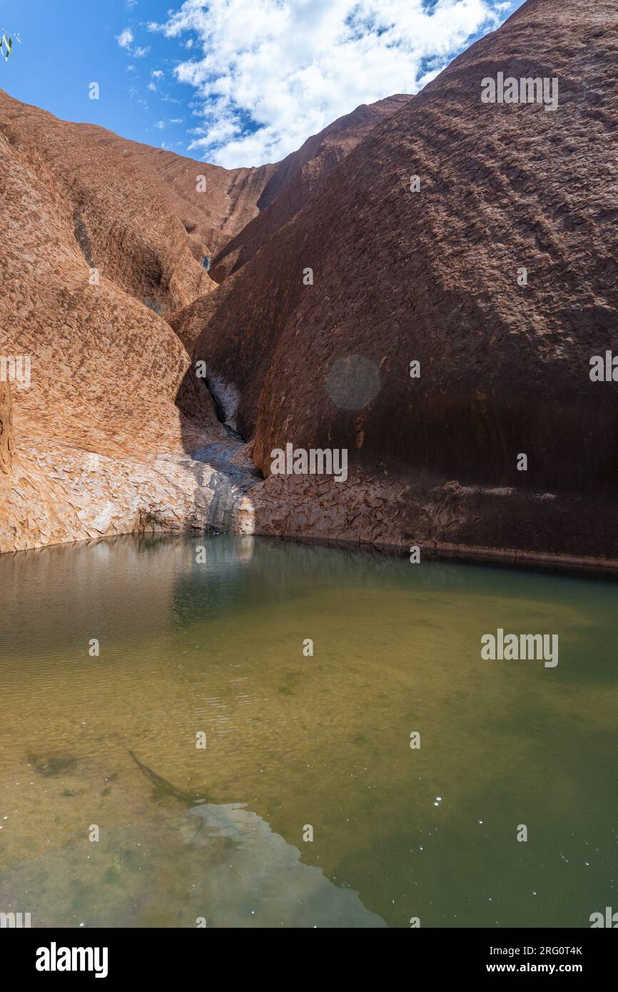 Mutitjulu waterhole, a sacred site and reliable water source at the