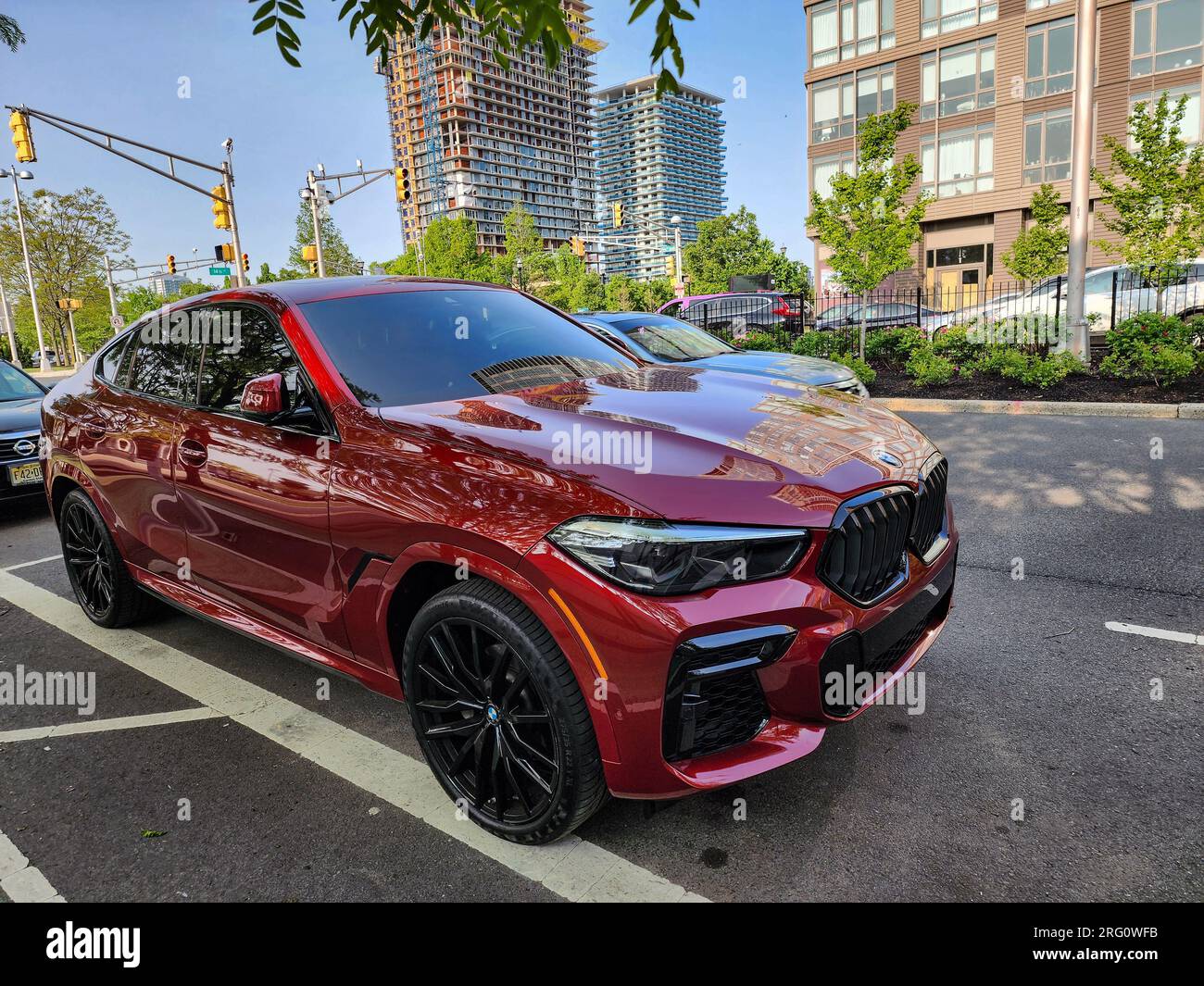 New York City, USA May 09, 2023 2020 BMW X6 M Competition suv car