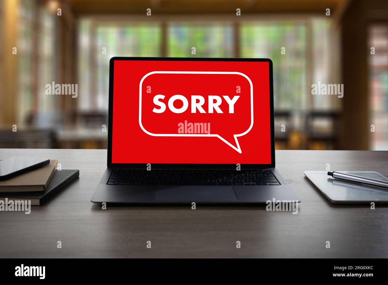 Mistake Note SORRY word concept message to sad i made a mistake unhappy person ...