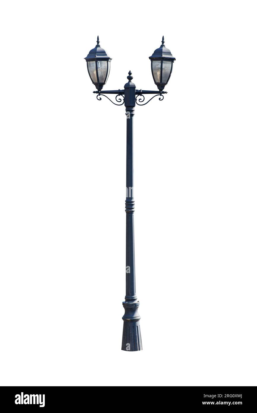 Street lamp on the white background Stock Photo Alamy