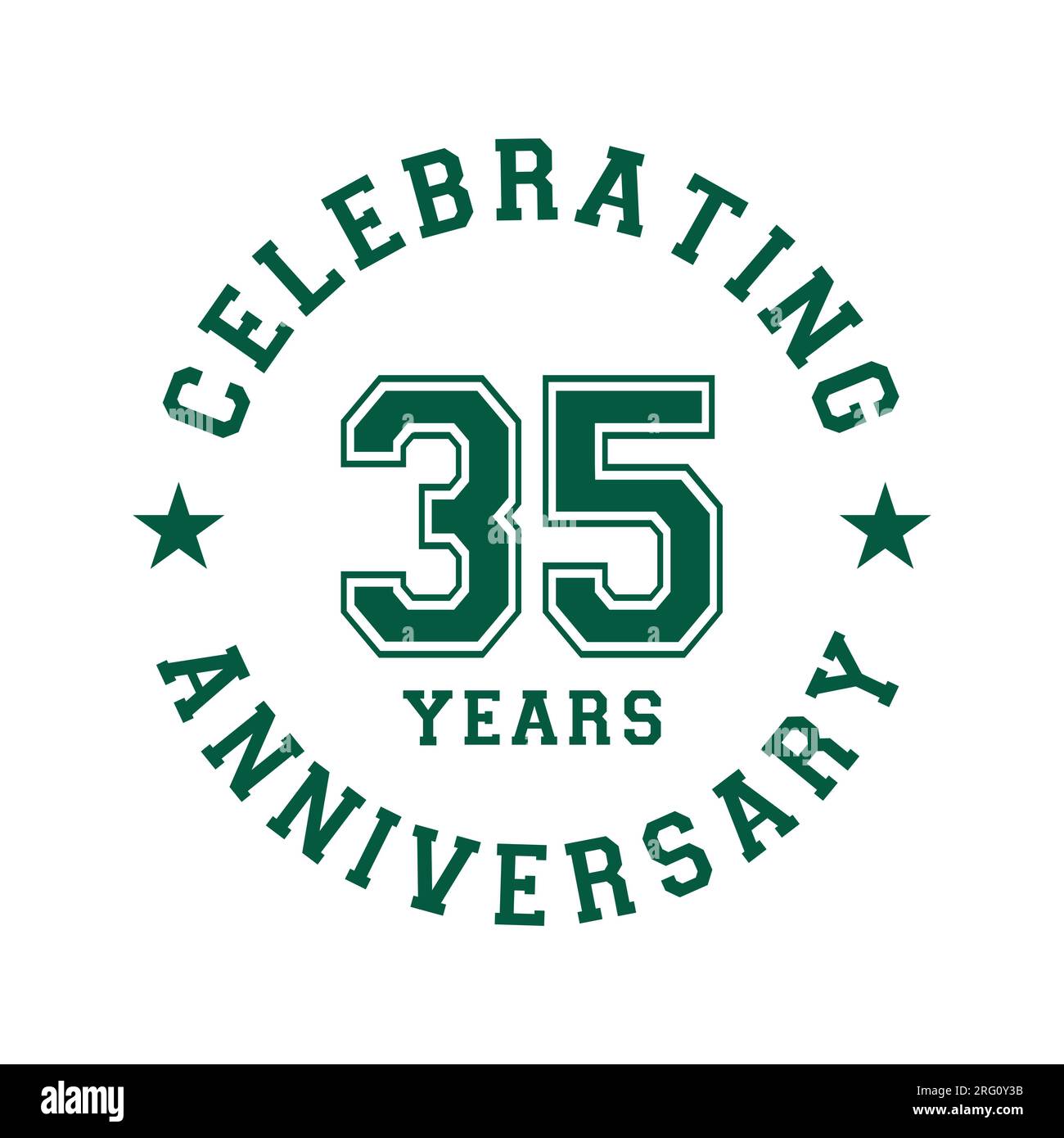 35 years anniversary celebration design template. 35th vector and 35 years anniversary celebration design template. 35th vector and