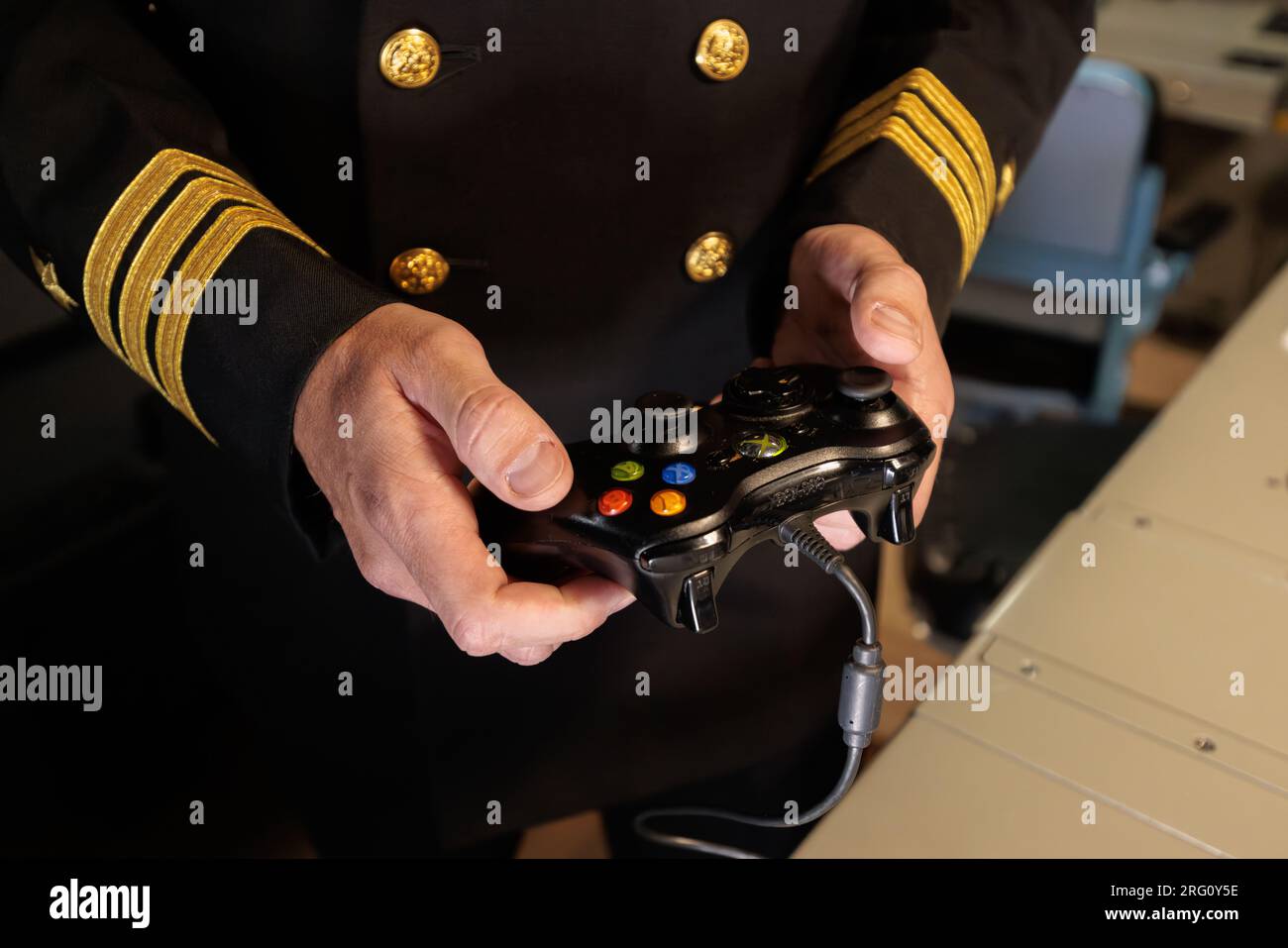 Commander Tad Robbins, Commanding Officer of the USS North Carolina, a Virginiaclass nuclear