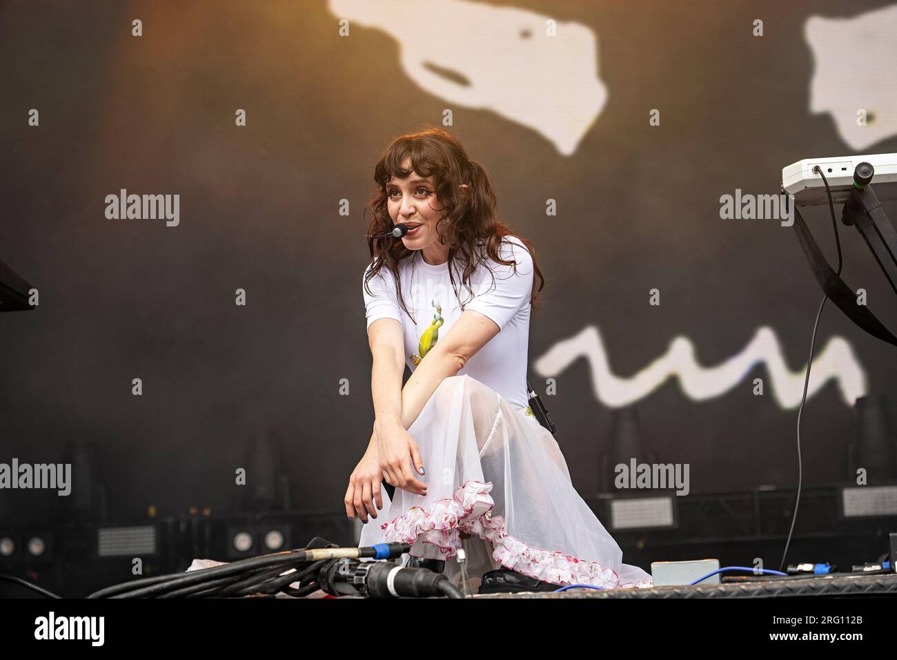 Mica Tenenbaum of Magdalena Bay performs on day four of the