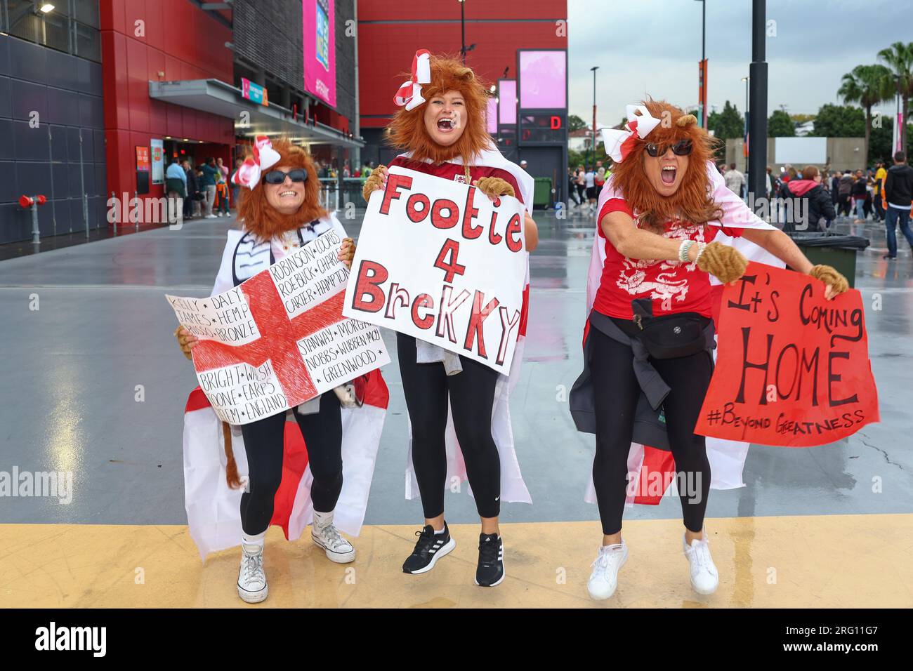 England fans arrive ahead of the FIFA Women's World Cup 2023 match