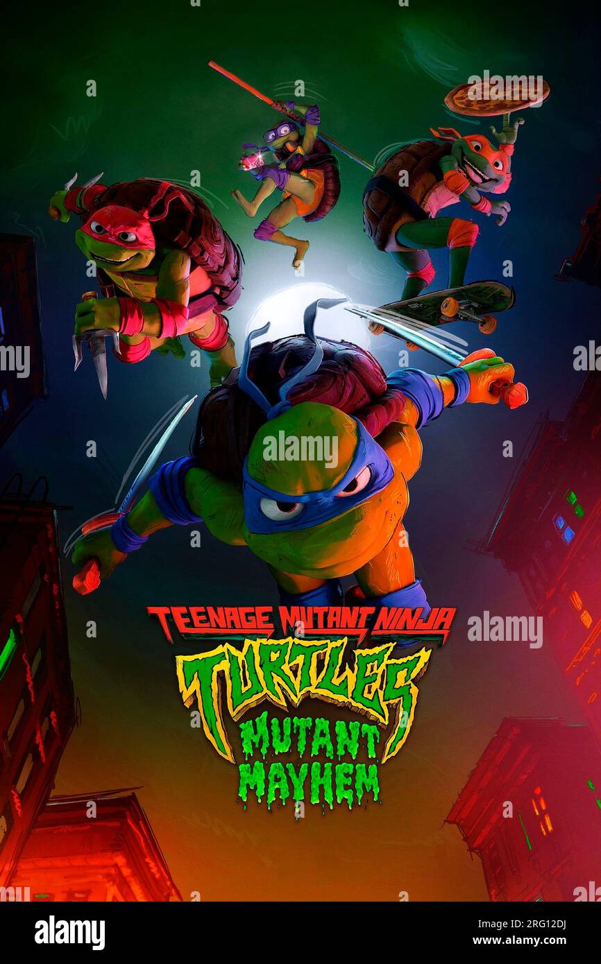 TEENAGE MUTANT NINJA TURTLES: MUTANT MAYHEM (2023), directed by JEFF ROWE and KYLER SPEARS. Credit: Point Grey Pictures / Nickelodeon Animation Studios / Paramount Pictures / Album Stock Photo