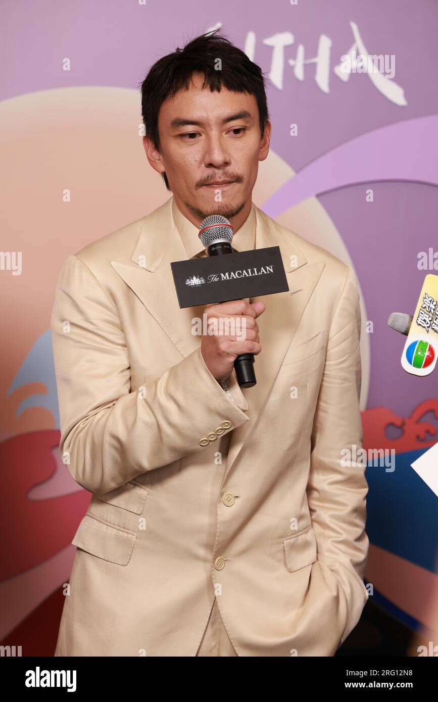 Taiwanese actor Chang Chen attends activity in Shanghai, China. 4th Aug ...