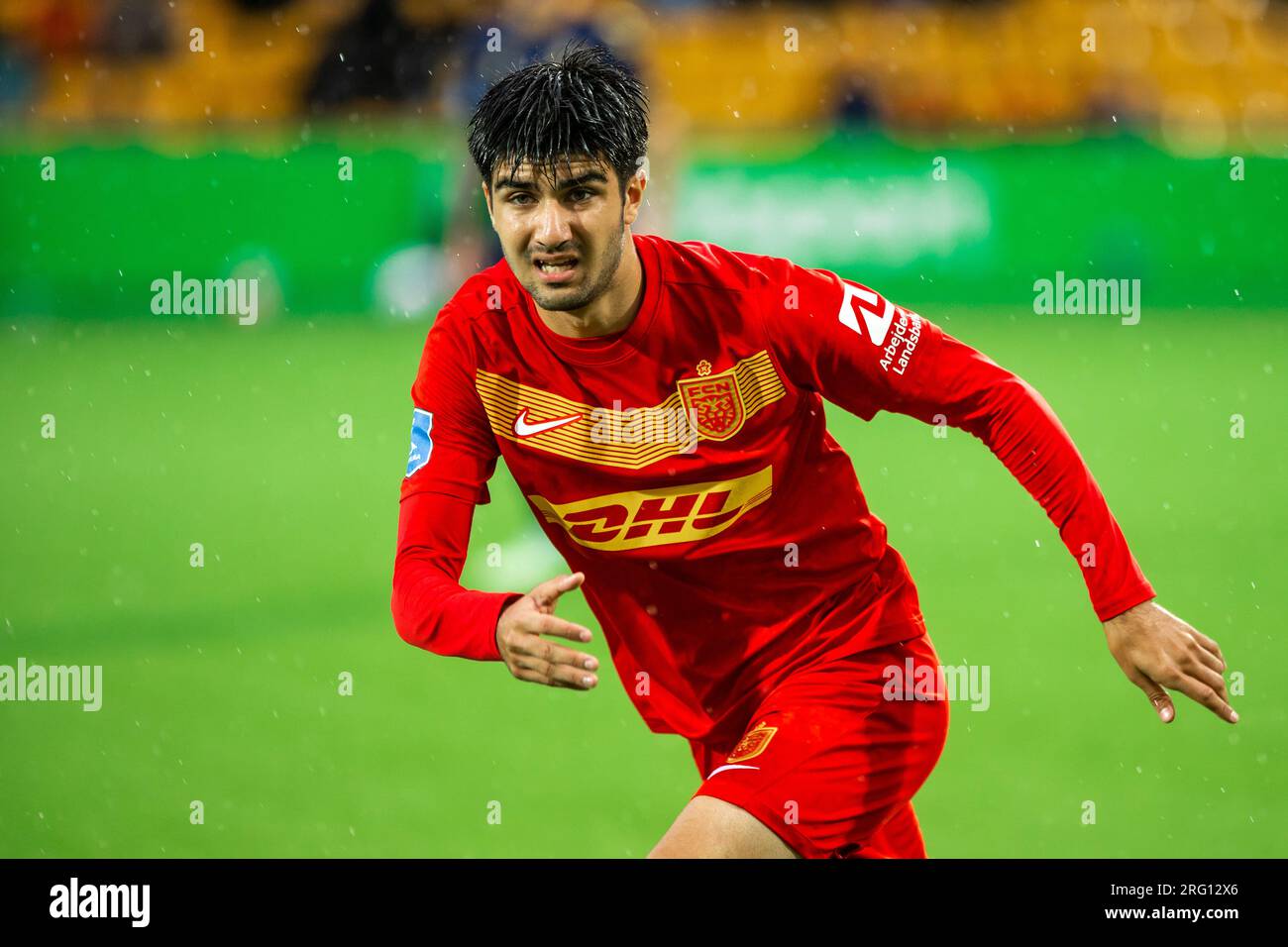 Farum, Denmark. 06th Aug, 2023. Zidan Sertdemir (21) of FC Nordsjaelland seen during the 3F Superliga match between FC Nordsjaelland and Broendby IF at Right to Dream Park in Farum. (Photo Credit: Gonzales Photo/Alamy Live News Stock Photo