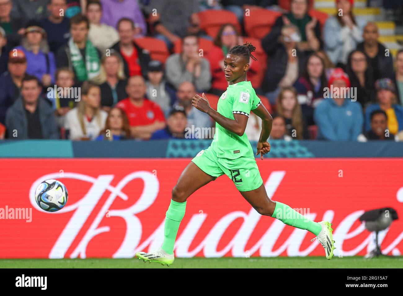 Uchenna Kanu #12 of Nigeria runs with the ball during the FIFA Women's ...