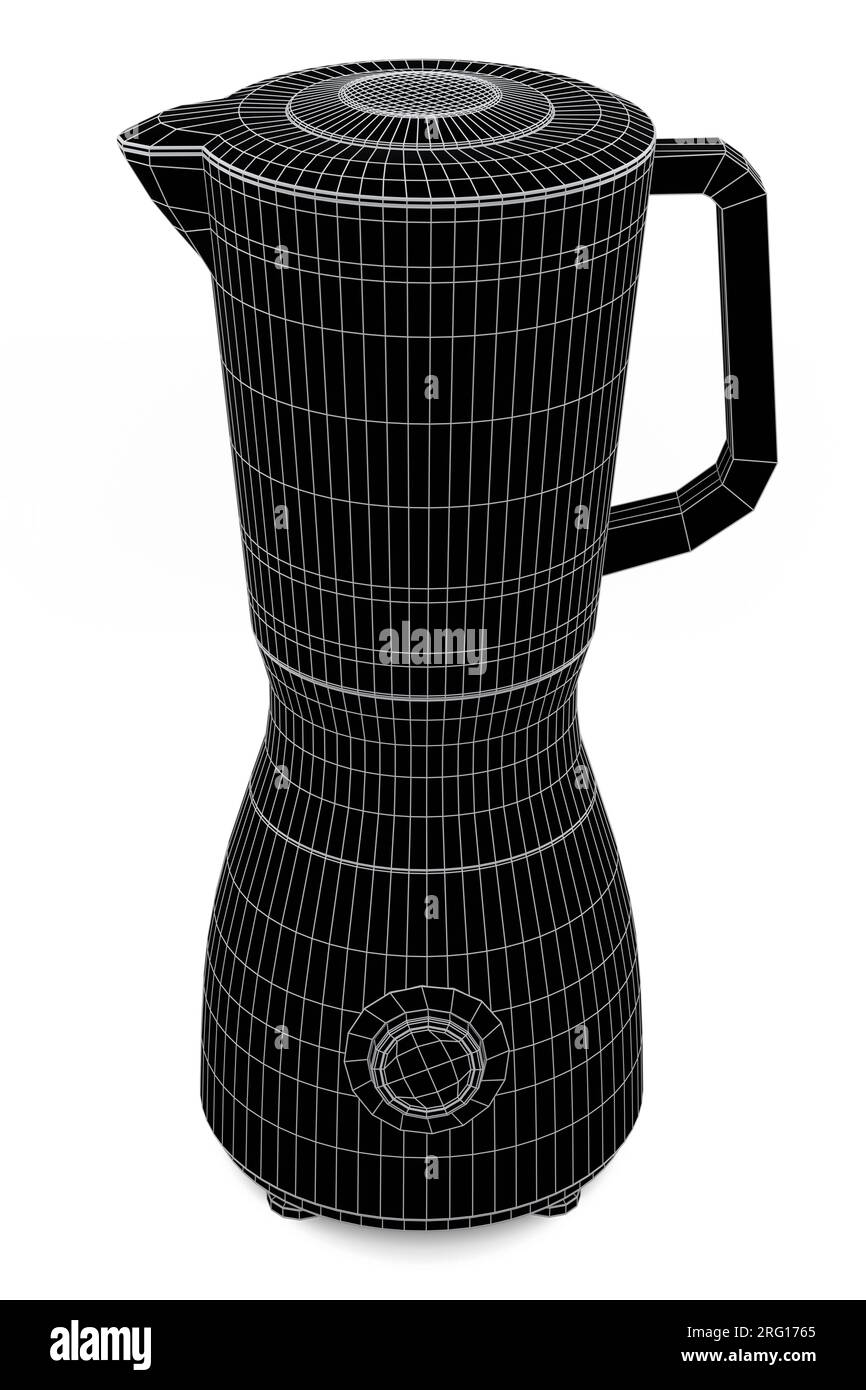 Electric blender kitchen appliance for mixing and blending isolated on