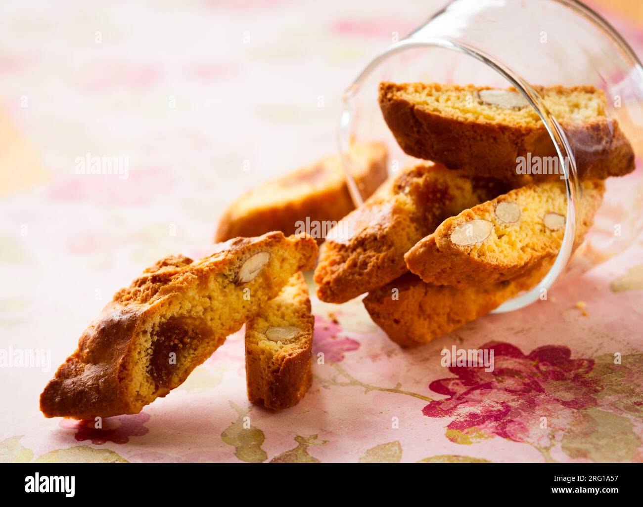 Biscotti with fig and nuts Stock Photo Alamy