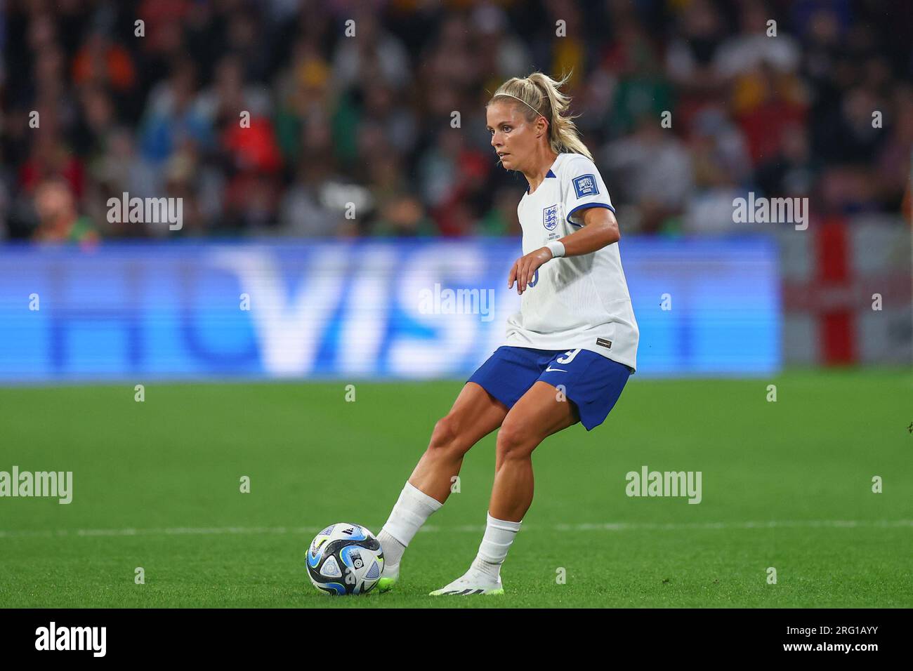 Rachel Daly #9 of England passes the ball during the FIFA Women's World ...