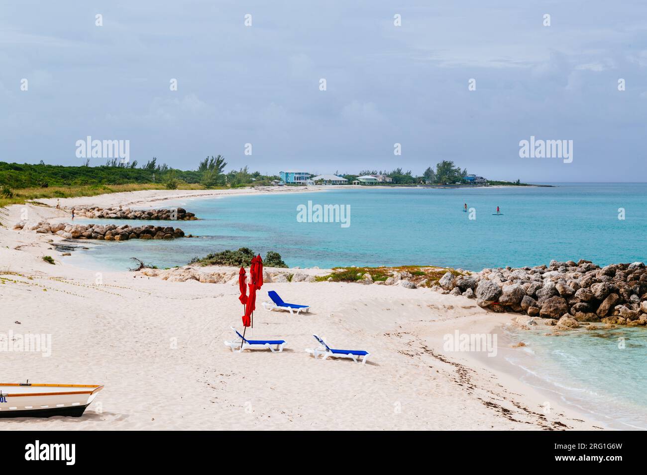 Tropical beach with clear blue water Stock Photo - Alamy