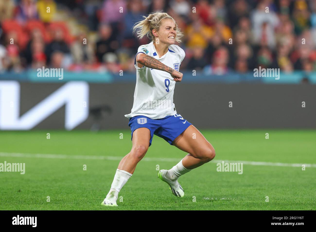 Rachel Daly #9 of England celebrates her penalty during the FIFA Women ...