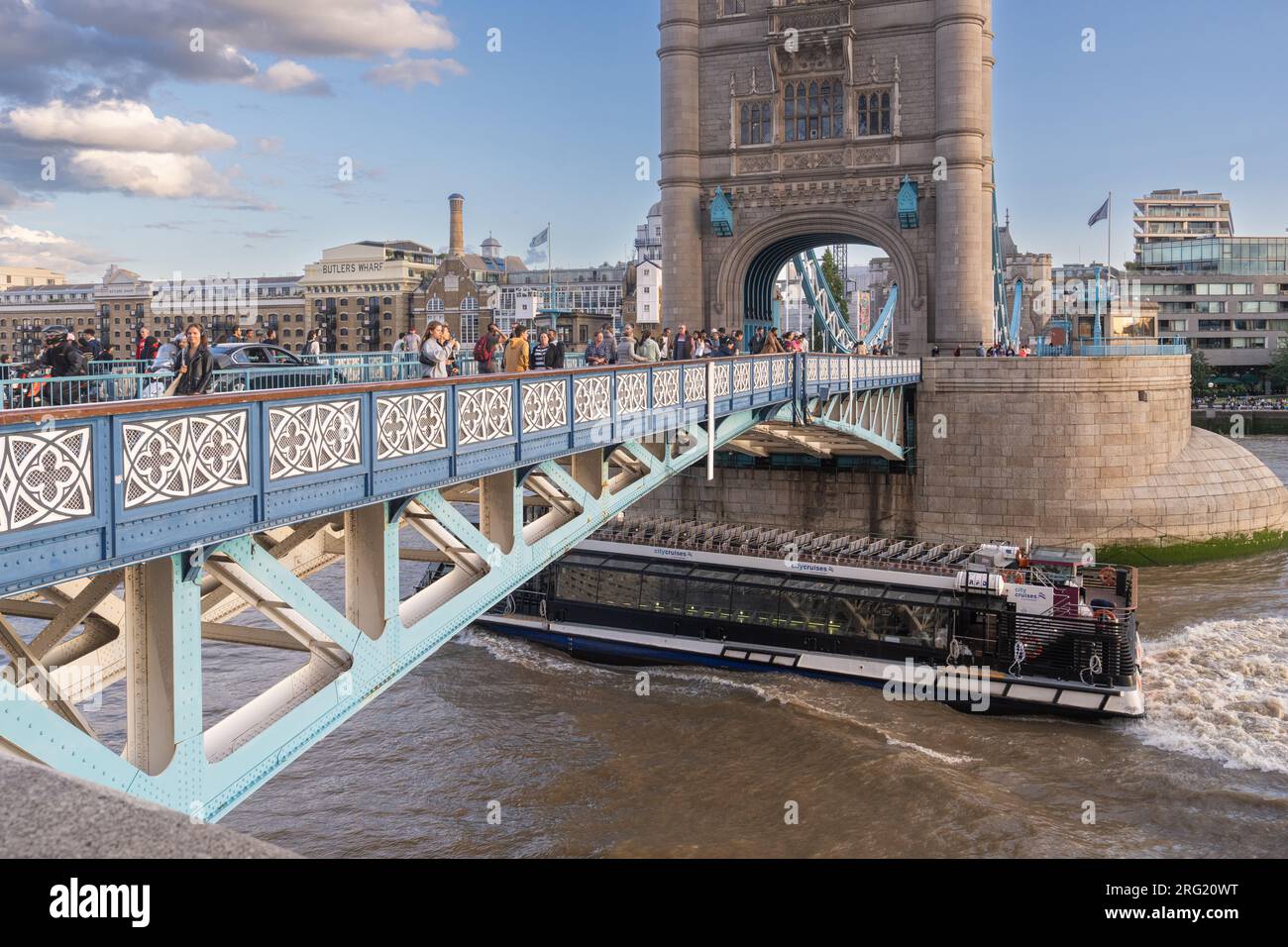 Tower Bridge is a Grade I listed combined bascule and suspension bridge ...