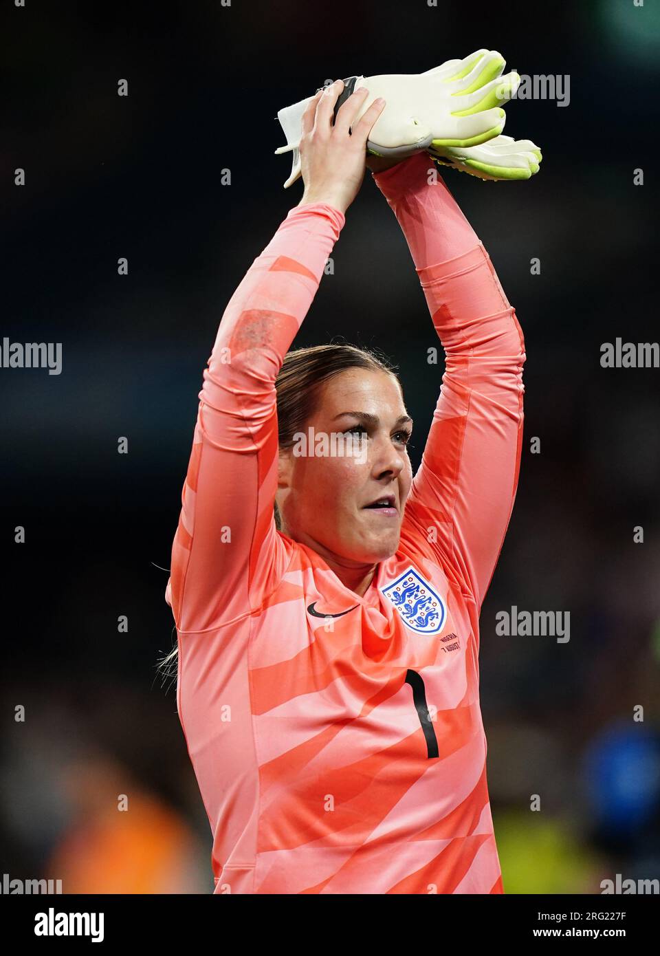 England Goalkeeper Mary Earps Celebrates Winning The Fifa Women's World 