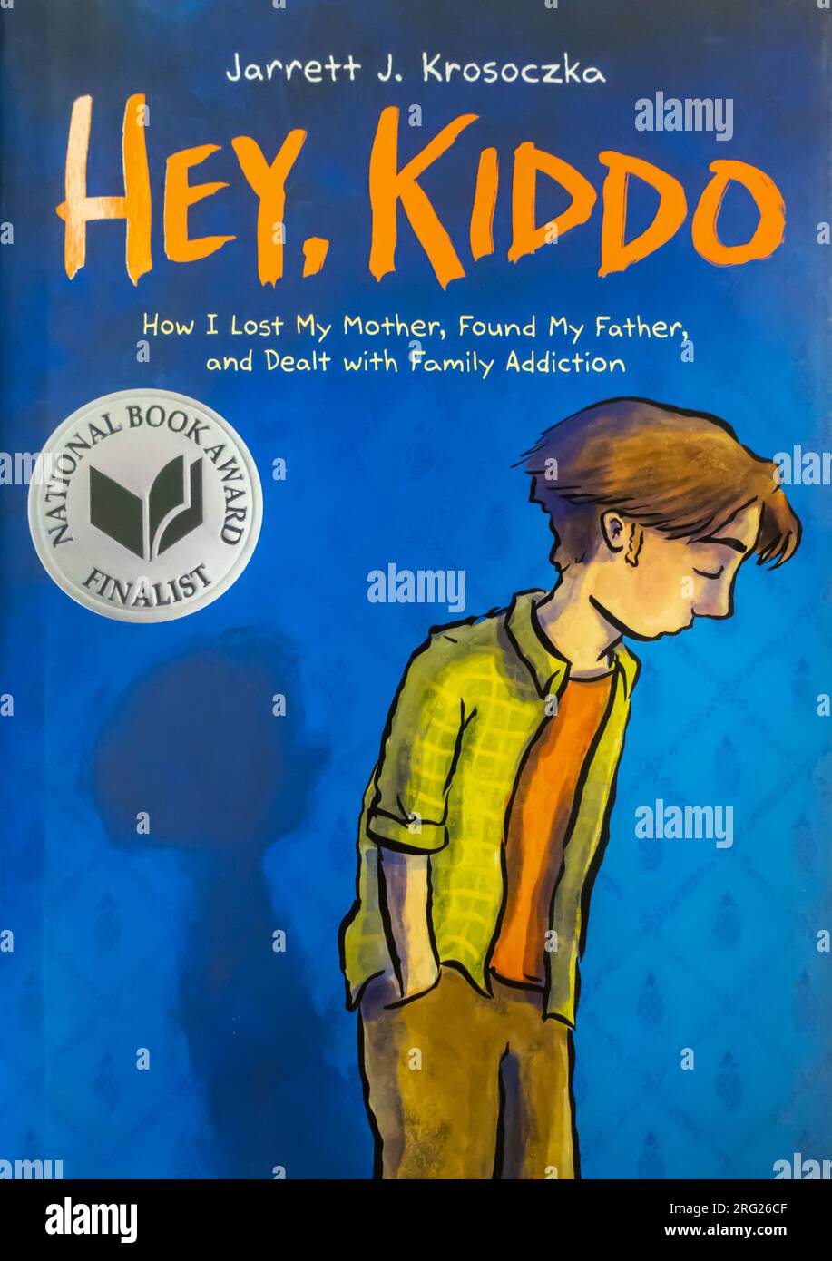 Hey, Kiddo Book by Jarrett J. Krosoczka  2018 Stock Photo