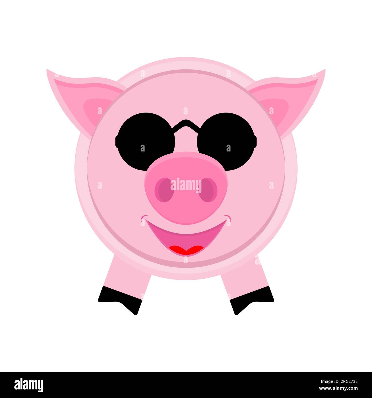 social work clipart black and white pig