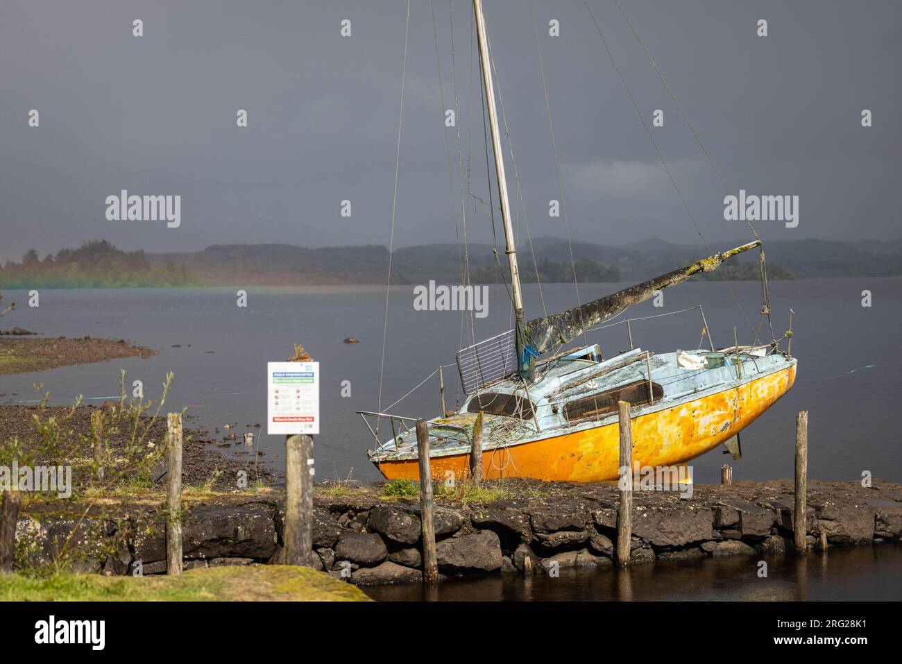 View of Lock Awe, Argyll and Bute, Scottish Highlands Stock Photo
